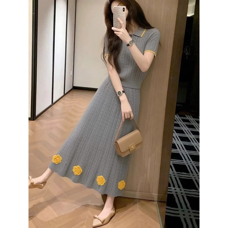 Kadın Çiçek Desenli Örme İki P - Midi Skirt Floral incelemesi ve fiyatı