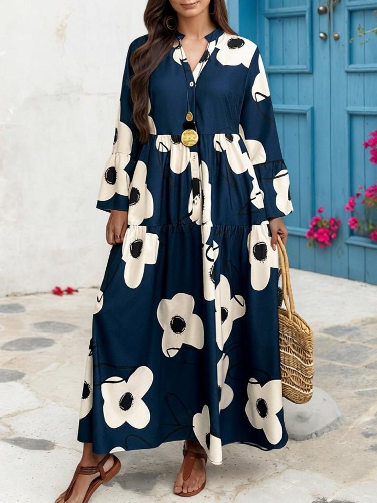 XL-4XL Artı Boyutu Elbise Elbi - Midi Skirt Floral incelemesi ve fiyatı